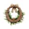 20" Natural Bow, Speckled Egg & Pastel Tulip Wreath with Nest by Ashland®